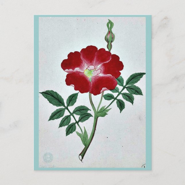 Hai kai kuwa - March-April Ukiyo-e. Postcard (Front)