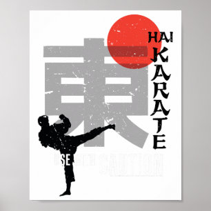 Hai Karate Use With Caution Retro Aftershave  Poster