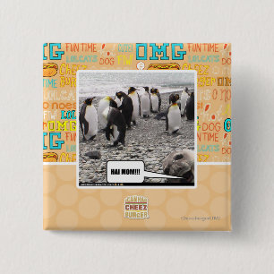 HAI MOM!!! 2 INCH SQUARE BUTTON