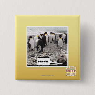 HAI MOM!!! 2 INCH SQUARE BUTTON