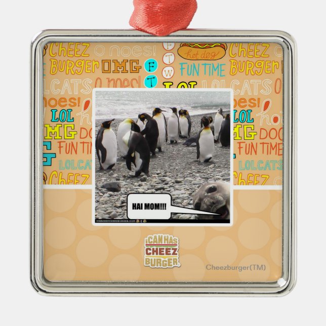 HAI MOM!!! METAL ORNAMENT (Front)