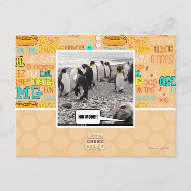 HAI MOM!!! POSTCARD (Front)