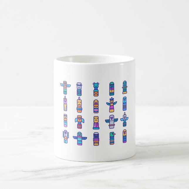 Haida Animals Native Canadian Native Pride Coffee Mug (Center)