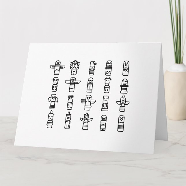 Haida Animals Native Indians Haida Indigenous Card (Front)