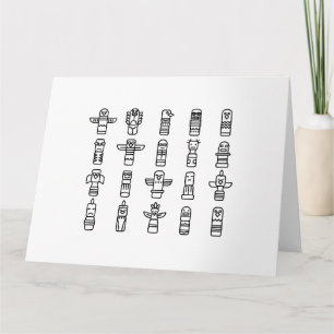 Haida Animals Native Indians Haida Indigenous Card