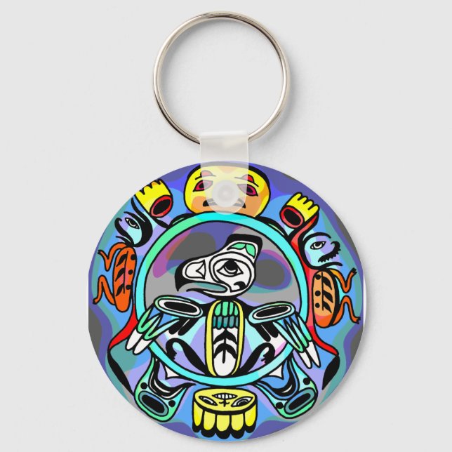 Haida Art Keychain (Front)