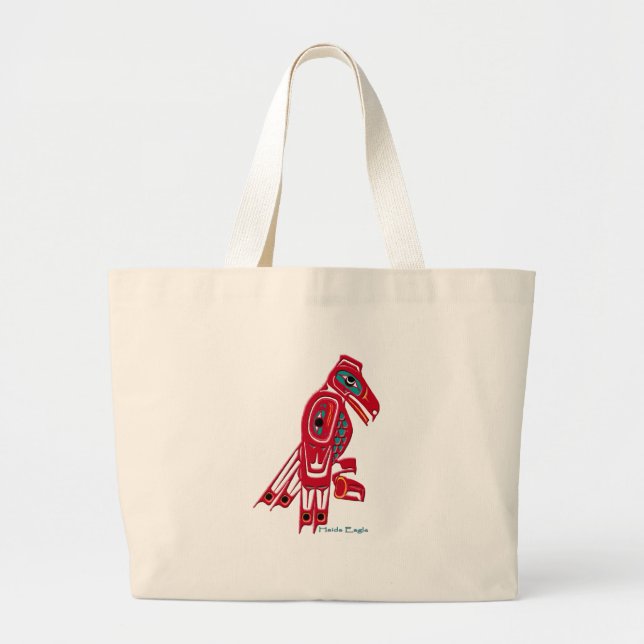 HAIDA EAGLE Collection Large Tote Bag (Front)