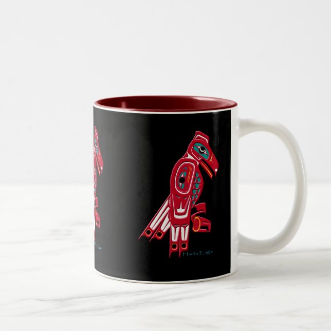 HAIDA EAGLE Collection Two-Tone Coffee Mug (Right)
