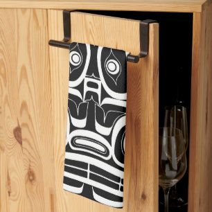 Haida Eagle Thunderbird Northwest Columbia Kitchen Towel
