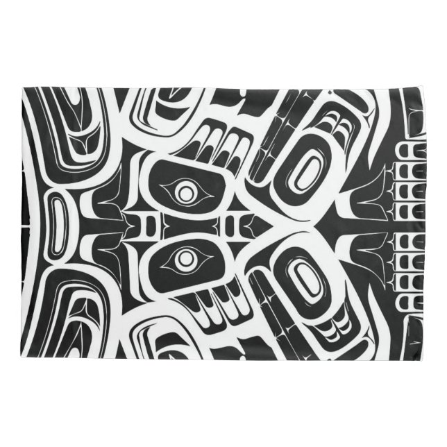 Haida Eagle Thunderbird Northwest Columbia Pillowcase (Back)