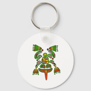 Haida frog keychain