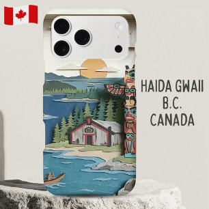 Haida Gwaii C.-B. Canada Diorama en papier en couc