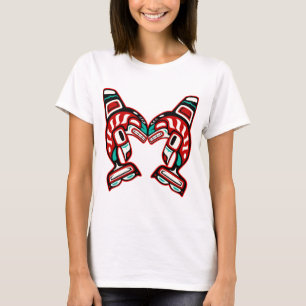 Haida Indian Killer Whales T-Shirt