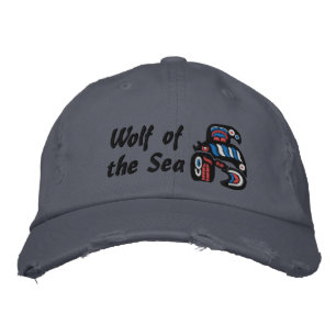 Haida killer whale embroidered hat