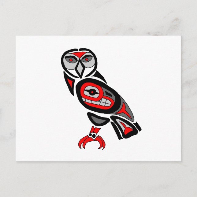 Haida Owl 2014 Postcard (Front)