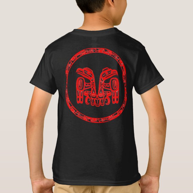Haida People Native Canada Indigenous Double Eagle T-Shirt (Back)