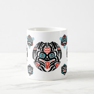 Haida-style Frog, Muted Colours - Tlingit Mug