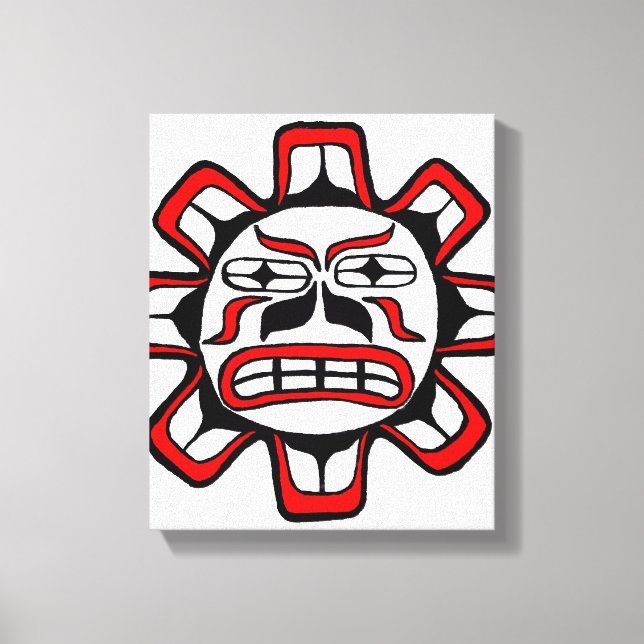 Haida Sun Canvas Print (Front)