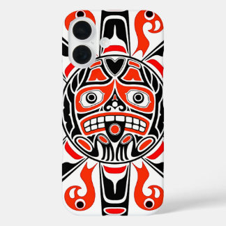 Haida sun Tlingit tribal art cultural heritage iPhone 16 Case