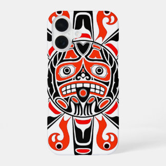 Haida sun Tlingit tribal art cultural heritage iPhone 16 Case