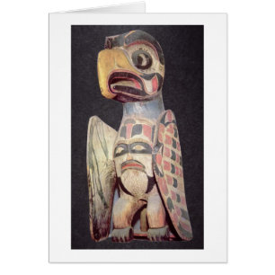Haida 'Thunderbird' statue (painted wood)