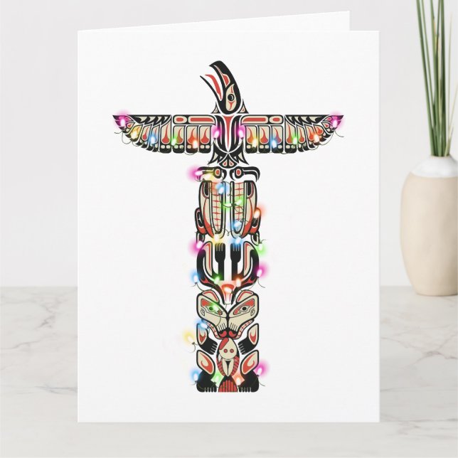 Haida  Thunderbird Symbolism Haida Nation Native Card (Front)