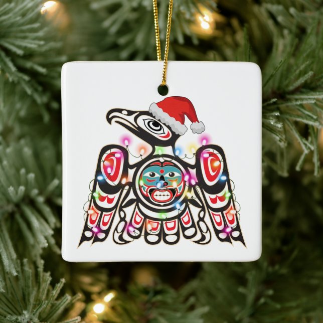 Haida Thunderbird Symbolism Ornament Target Christ (Tree)