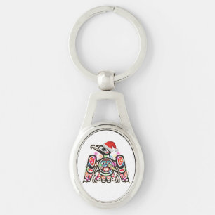 Haida Thunderbird Symbolism Ornament Target Christ Keychain