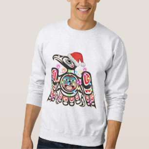 Haida Thunderbird Symbolism Ornament Target Christ Sweatshirt