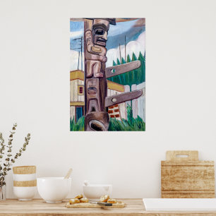 Haida Totem Emily Carr Poster