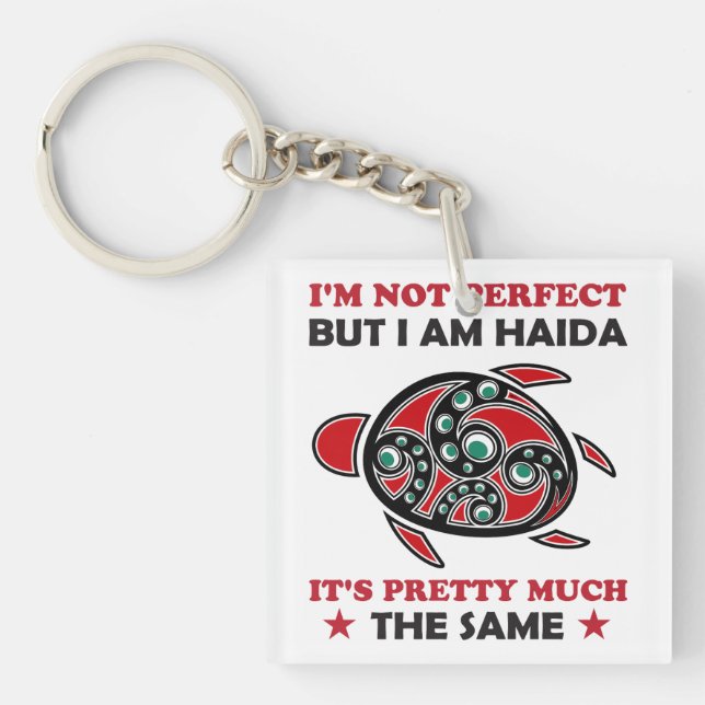 Haida Turtle Haida First Nation Native Pride Keychain (Front)