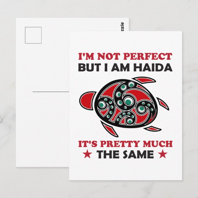 Haida Turtle Haida First Nation Native Pride Postcard (Front/Back)