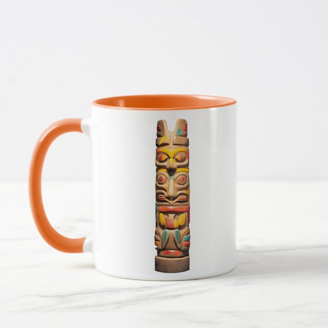 Haida Visionquest J #222 - Tribal Totem Coffee Mug (Left)