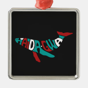 Haida Whale Native Pride Haida mens Gift Ideas Cer Metal Ornament