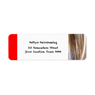 Haidressing Address label