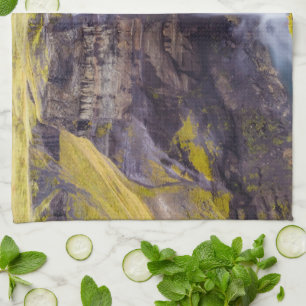 Haifoss waterfall, Iceland Kitchen Towel