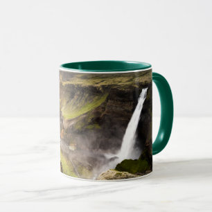Haifoss Waterfall   Summer in Iceland Mug
