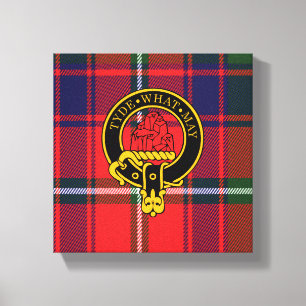 Haig Scottish Crest and Tartan Canvas print