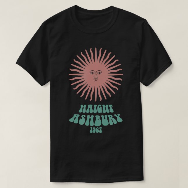 Haight Ashbury 1967 Summer of Love  T-Shirt (Design Front)