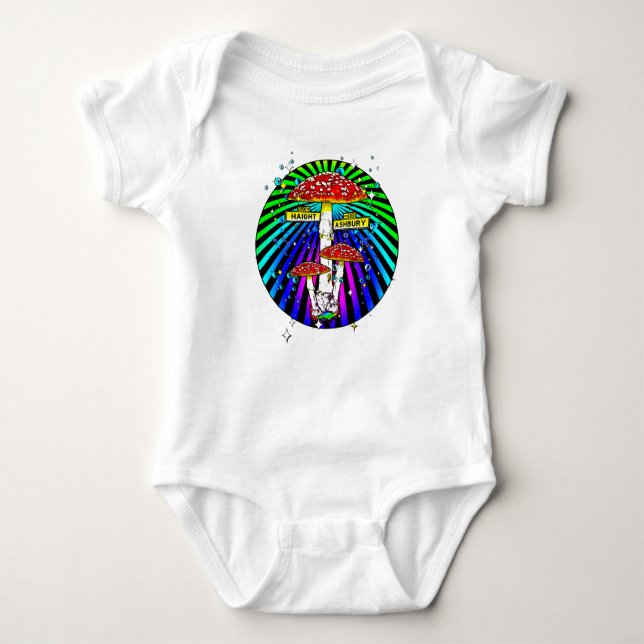 Haight Ashbury Baby Bodysuit (Front)