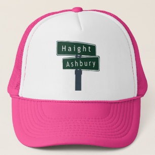 Haight Ashbury Classic Street Sign Trucker Hat