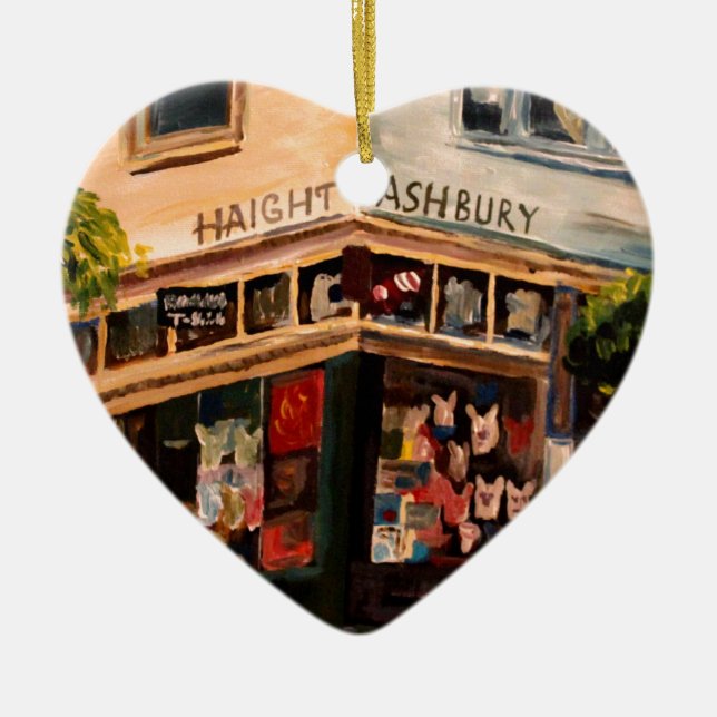 Haight Ashbury in San Francisco Ceramic Ornament (Front)