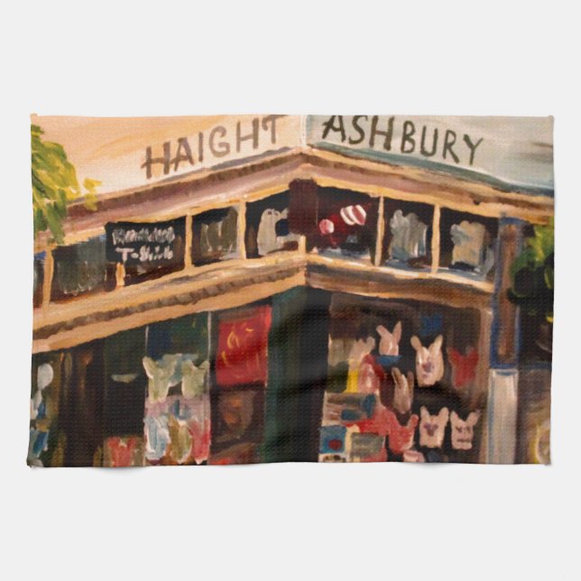 Haight Ashbury in San Francisco Kitchen Towel (Horizontal)