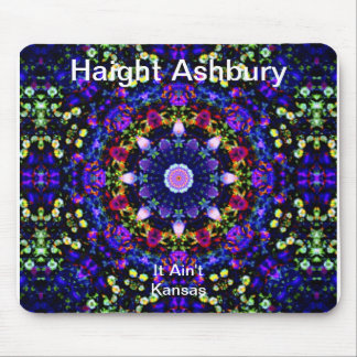 Haight Ashbury Psychedelic  Hippie Fashion Art Mouse Pad