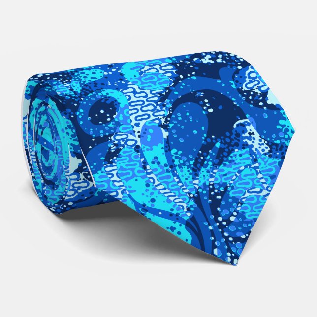 Haight Ashbury Psychedelic Single-side Printed Tie (Rolled)
