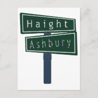 Haight Ashbury Rainbow Street Sign