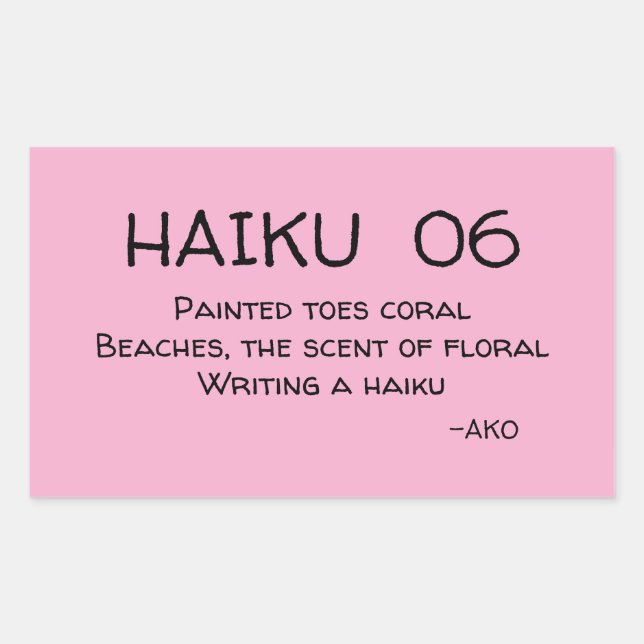 HAIKU 06 STICKER (Front)
