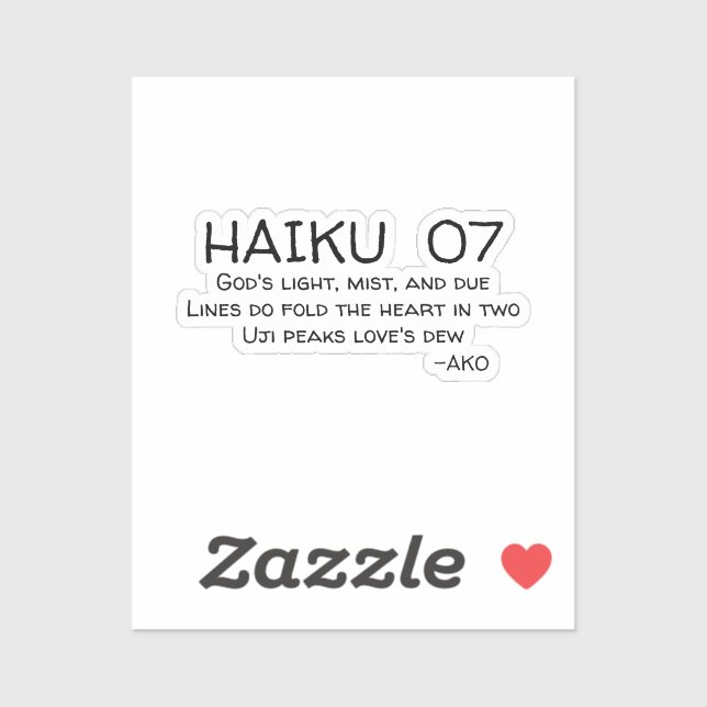 HAIKU 07 (Sheet)