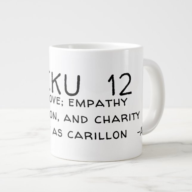 HAIKU 12 LARGE COFFEE MUG (Front Right)