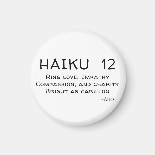 HAIKU 12 MAGNET (Front)